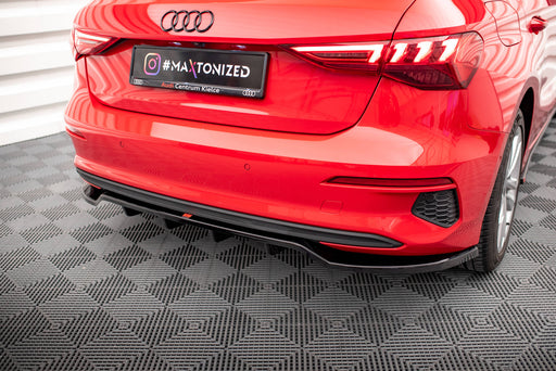 Maxton Design Rear Splitter (with vertical bars) Audi A3 Sportback 8Y