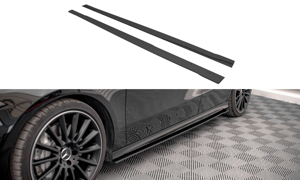 Maxton Design Street Pro Side Skirts Diffusers Mercedes A35 AMG / AMG-Line Aero Pack W177