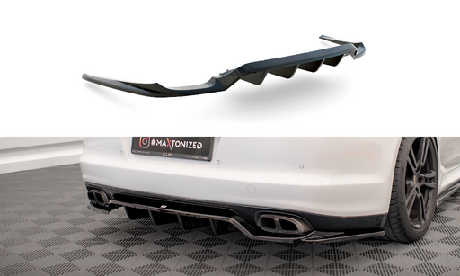 Maxton Design Rear Splitter (with vertical bars) Porsche Panamera Turbo 970