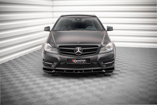 Maxton Design Front Splitter V.1 Mercedes-Benz C Coupe / Sedan / Estate AMG-Line C204 / W204 Facelift / S204 Facelift