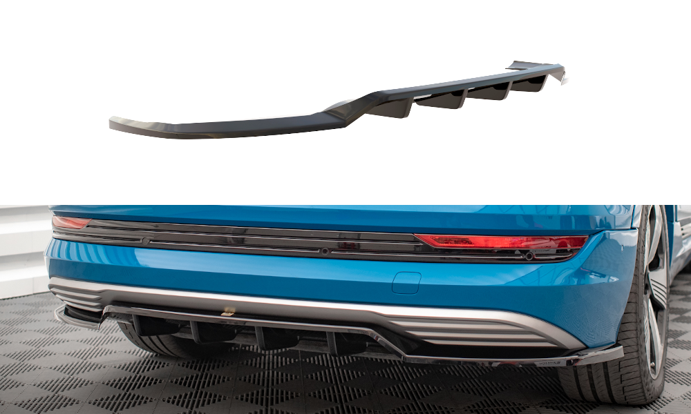 Maxton Design Rear Splitter (with vertical bars) Audi e-tron