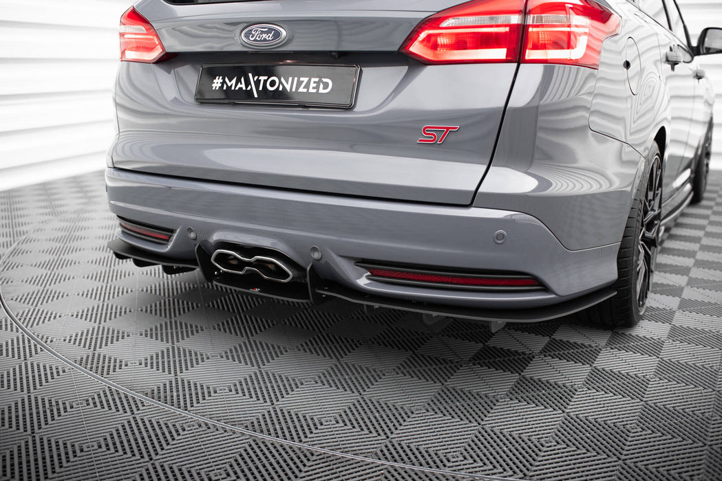 Maxton Design Rear Diffuser Ford Focus ST Mk3 Estate