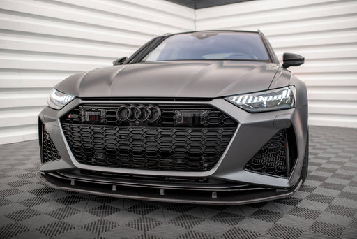 Maxton Design Carbon Fiber Front Splitter Audi RS6 C8 / RS7 C8