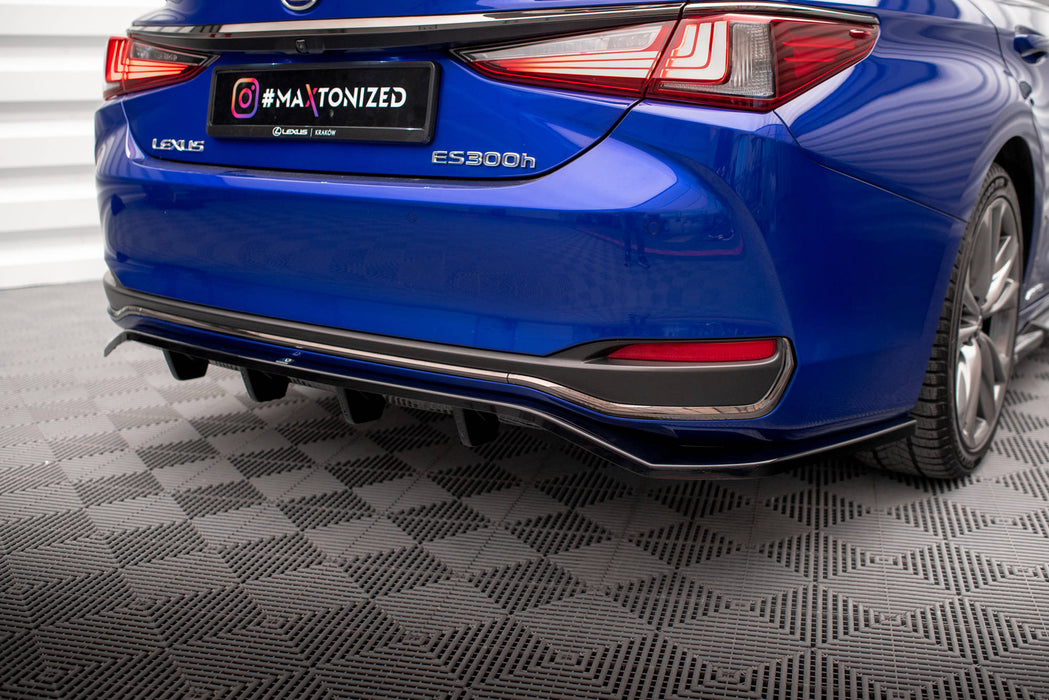 Maxton Design Rear Splitter (with vertical bars) Lexus ES F Sport Mk7