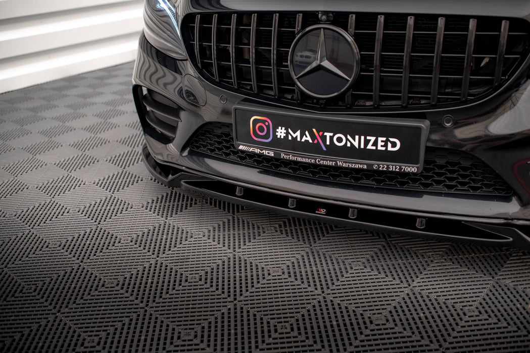 Maxton Design Front Splitter V.2 Mercedes-Benz C AMG Line Sedan / Coupe W205 / C205 Facelift