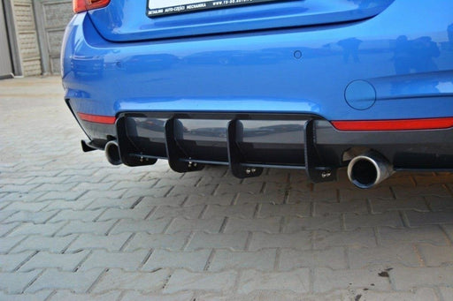 Maxton Design REAR DIFFUSER & REAR SIDE SPLITTERS for BMW 4 Coupe / Gran Coupe / Cabrio M-Pack F32 / F36 / F33