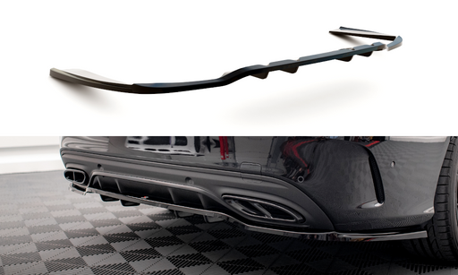 Maxton Design Rear Splitter (with vertical bars) Mercedes-Benz C AMG-Line W205 Facelift