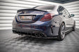 Maxton Design Rear Splitter (with vertical bars) Mercedes-AMG C 43 Sedan W205 Facelift