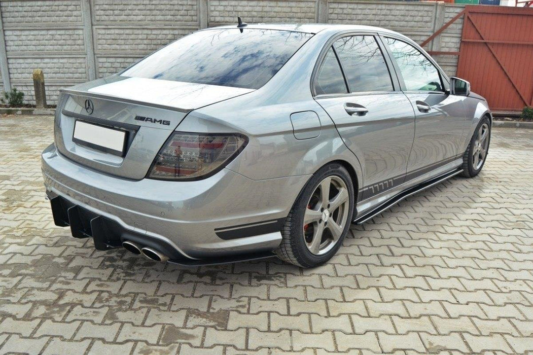 Maxton Design Mercedes-Benz C Sedan / Estate AMG-Line W204 / S204 REAR DIFFUSER & REAR SIDE SPLITTERS