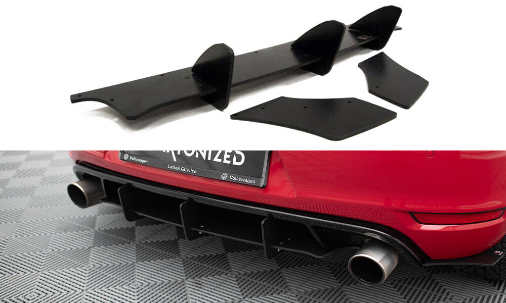 Maxton Design VW GOLF VI GTI / 35TH REAR VALANCE & REAR SIDE SPLITTERS