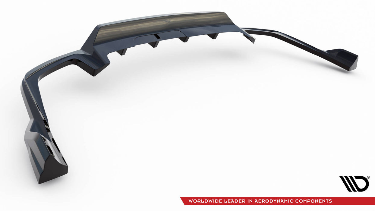 Maxton Design Rear Splitter (with vertical bars) Volvo XC60 R-Design Mk2 Facelift