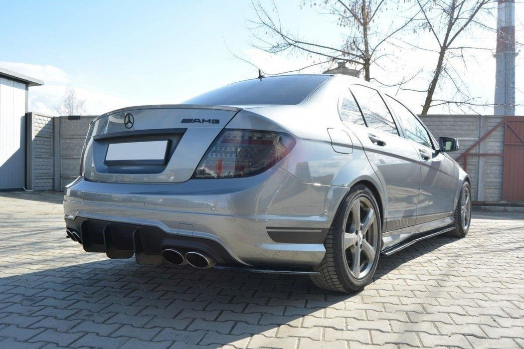 Maxton Design REAR DIFFUSER v.2 Mercedes C W204 AMG-Line (FACELIFT)