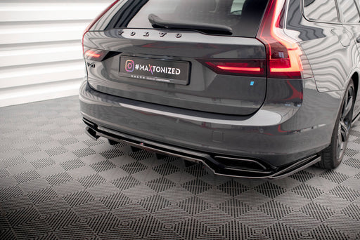 Maxton Design Rear Splitter (with vertical bars) Volvo V90 / S90 R-Design Mk2