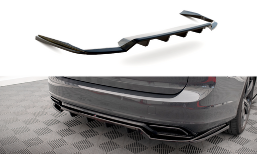 Maxton Design Rear Splitter (with vertical bars) Volvo V90 / S90 R-Design Mk2