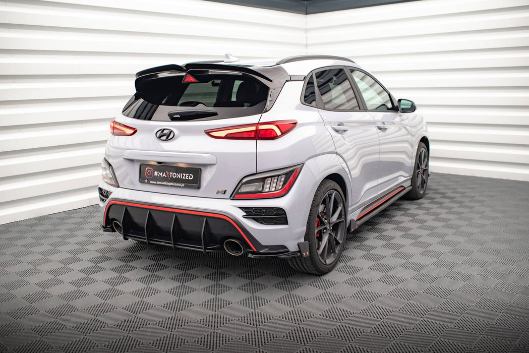 Maxton Design Rear Side Splitters V.1 + Flaps Hyundai Kona N Mk1