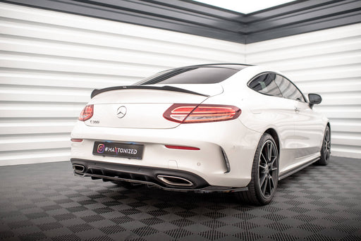 Maxton Design Rear Splitter (with vertical bars) Mercedes-Benz C Coupe AMG-Line C205 Facelift