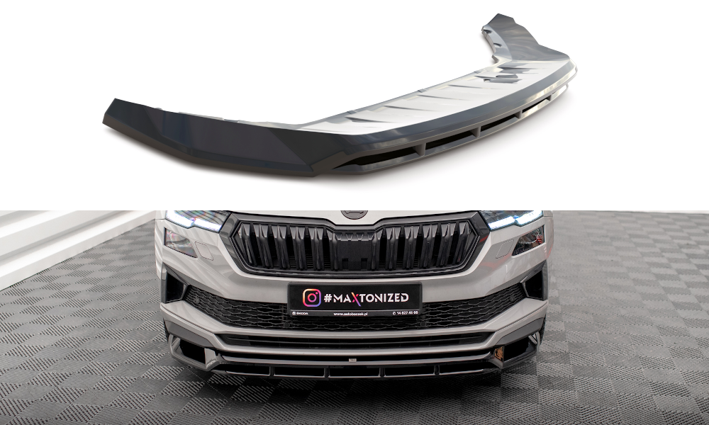 Maxton Design Front Splitter Skoda Karoq Sportline Mk1 Facelift