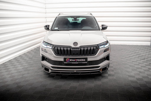 Maxton Design Front Splitter Skoda Karoq Sportline Mk1 Facelift