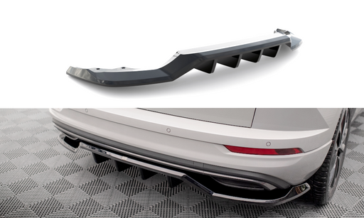 Maxton Design Rear Splitter (with vertical bars) Skoda Karoq Sportline Mk1 Facelift