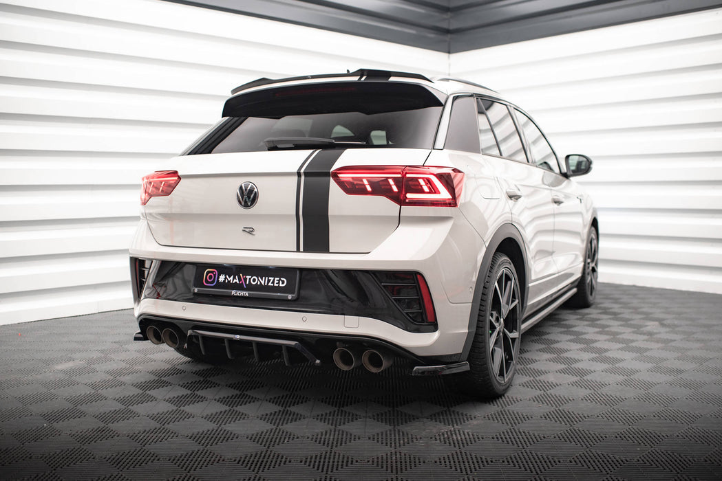 Maxton Design Rear Splitter (with vertical bars) Volkswagen T-Roc R / R-Line Mk1 Facelift