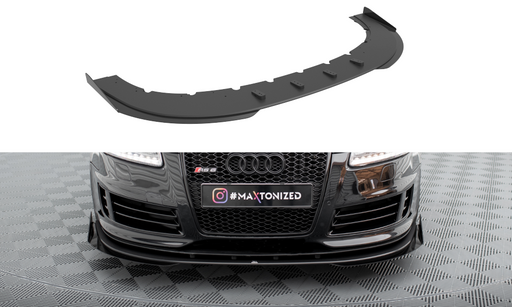 Maxton Design Street Pro Front Splitter + Flaps Audi RS6 Avant C6