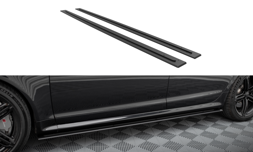 Maxton Design Street Pro Side Skirts Diffusers Audi RS6 Avant C6