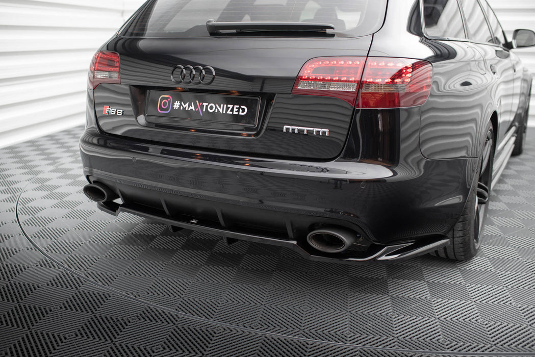 Maxton Design Rear Splitter (with vertical bars) Audi RS6 Avant C6