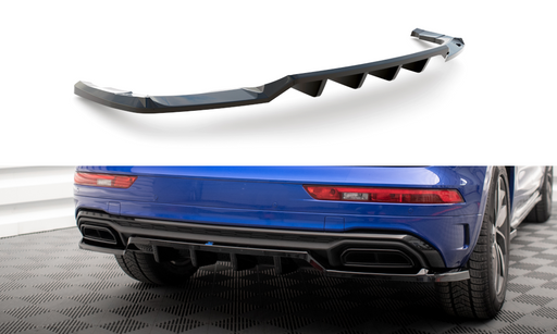 Maxton Design Rear Splitter (with vertical bars) Audi Q5 S-Line SUV Mk2 Facelift