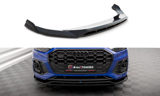 Maxton Design Front Splitter V.1 Audi SQ5 / Q5 S-Line SUV / Sportback Mk2 Facelift