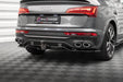 Maxton Design Rear Splitter (with vertical bars) Audi SQ5 Sportback Mk2 Facelift