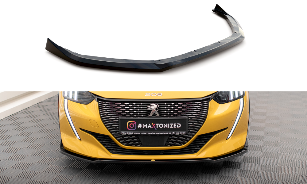 Maxton Design Front Splitter V.2 Peugeot 208 GT Mk2