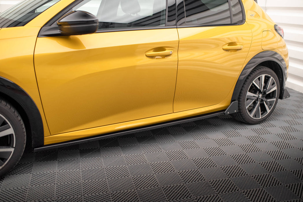 Maxton Design Side Skirts Diffusers + Flaps Peugeot 208 GT Mk2