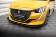 Maxton Design Street Pro Front Splitter + Flaps Peugeot 208 GT Mk2