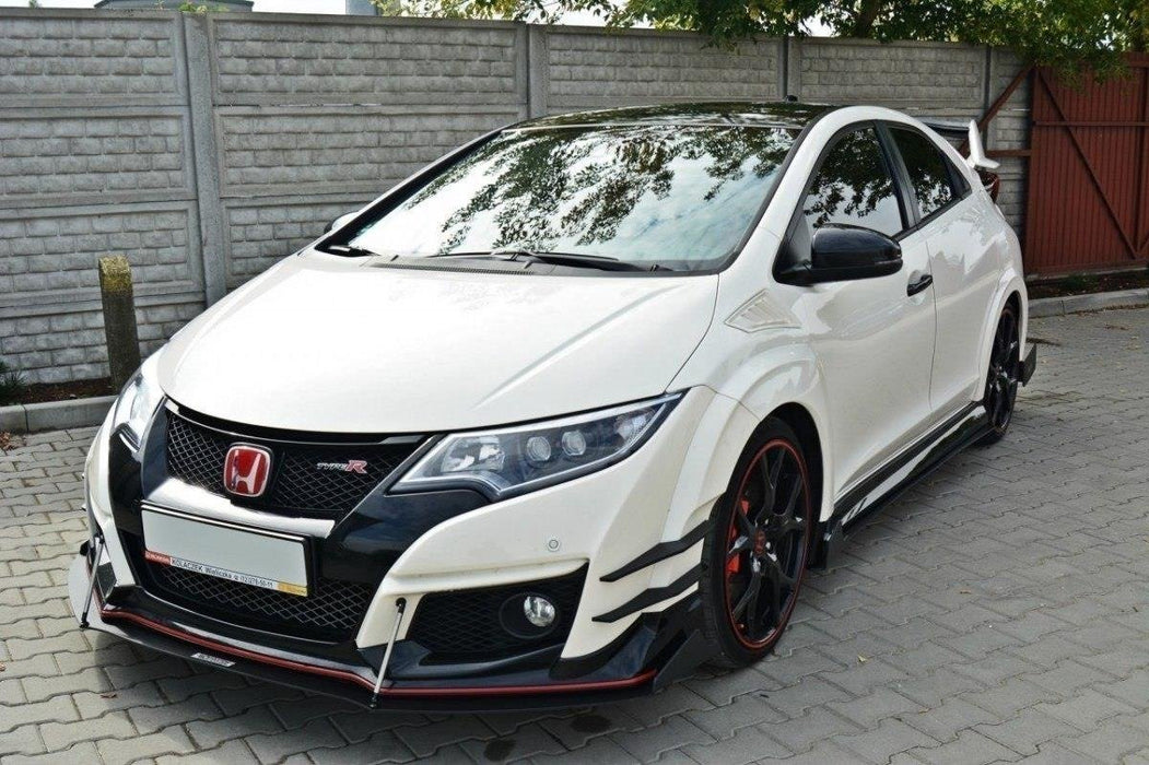 Maxton Design FRONT RACING SPLITTER v.2 HONDA CIVIC IX TYPE R