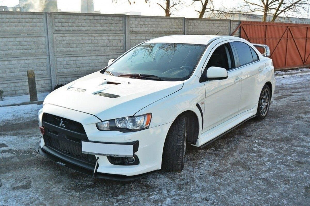 Maxton Design FRONT RACING SPLITTER V.2 Mitsubishi Lancer Evo X