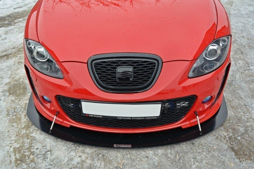 Maxton Design FRONT RACING SPLITTER V.1 SEAT LEON MK2 MS DESIGN