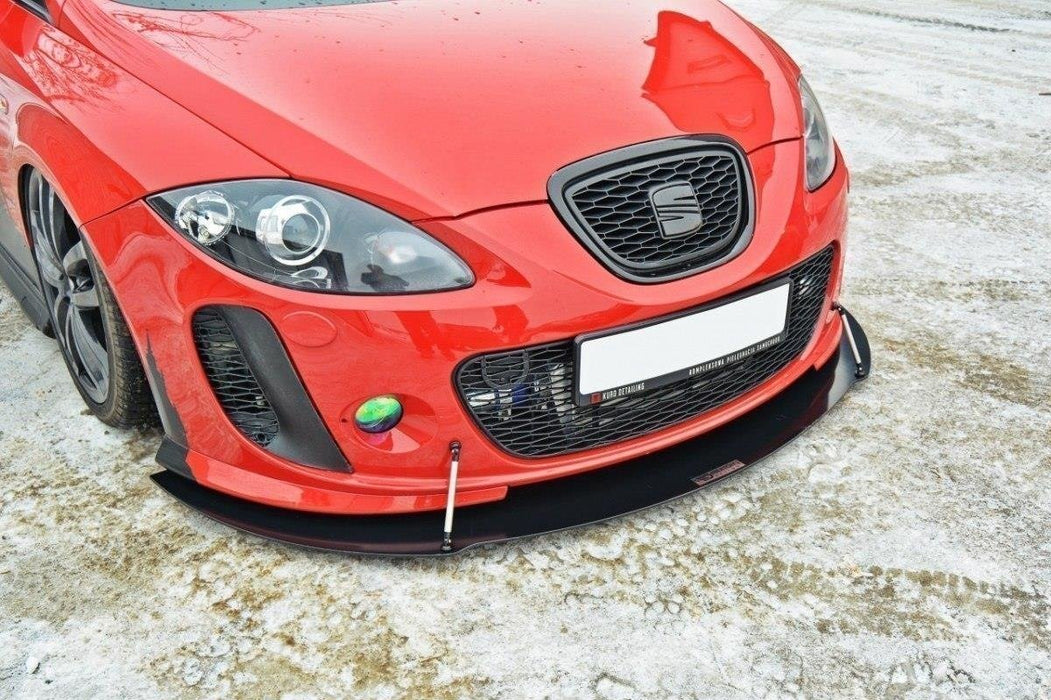 Maxton Design FRONT RACING SPLITTER V.2 SEAT LEON MK2 MS DESIGN