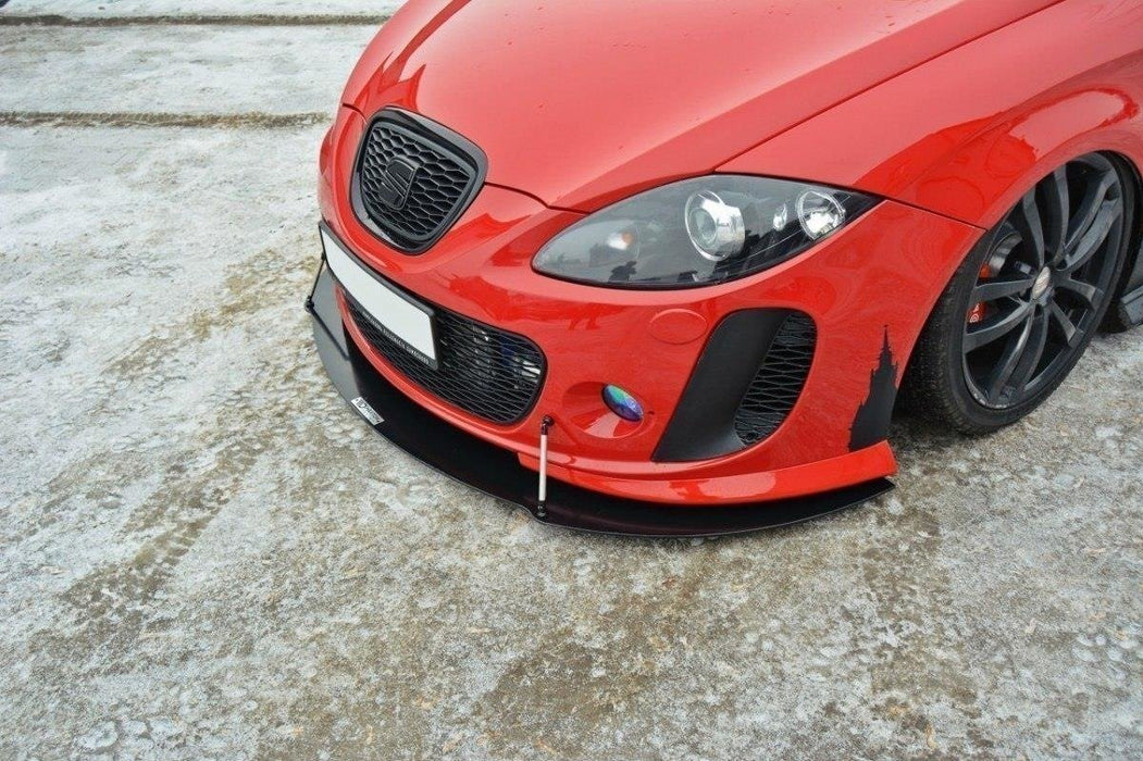 Maxton Design FRONT RACING SPLITTER V.2 SEAT LEON MK2 MS DESIGN