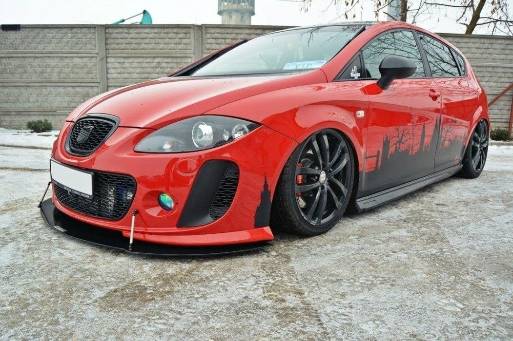 Maxton Design FRONT RACING SPLITTER V.2 SEAT LEON MK2 MS DESIGN