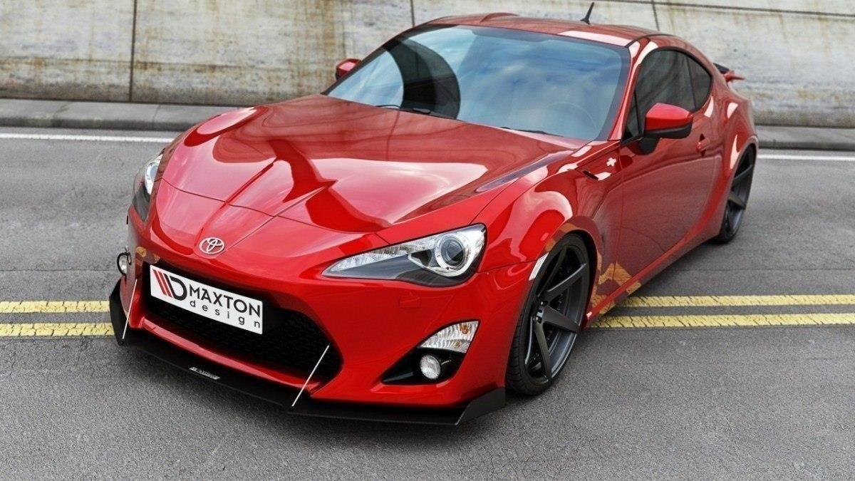 Maxton Design FRONT RACING SPLITTER TOYOTA GT86 (with wings)