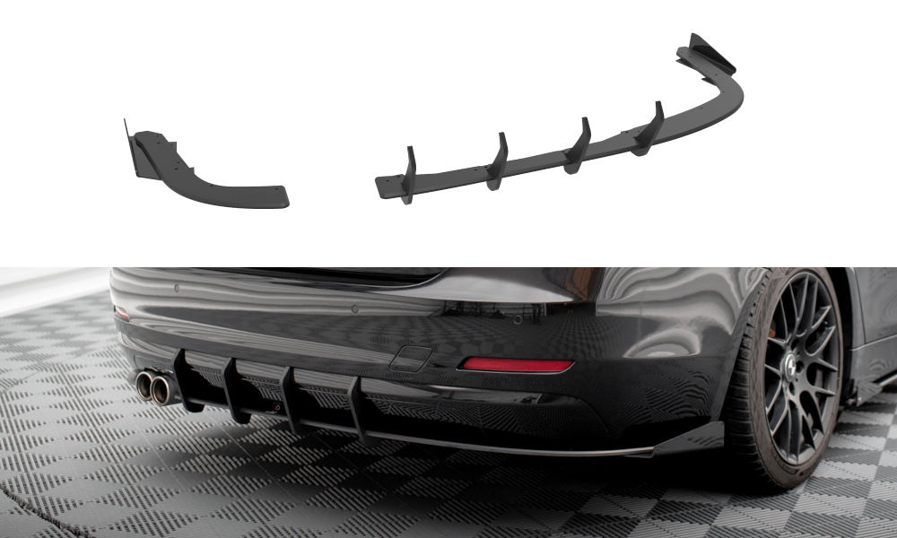 Maxton Design Street Pro Rear Side Splitters + Flaps BMW 4 Gran Coupe F36