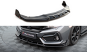 Maxton Design Front Splitter + Flaps Honda Civic Sport Mk 10