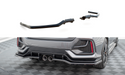 Maxton Design Rear Splitter (with vertical bars) Honda Civic Sport Mk 10 Facelift