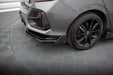 Maxton Design Rear Splitter (with vertical bars) + Flaps Honda Civic Sport Mk 10 Facelift