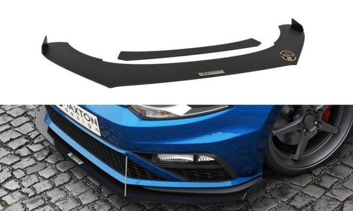 Maxton Design FRONT RACING SPLITTER VW POLO MK5 GTI FACELIFT (with wings)