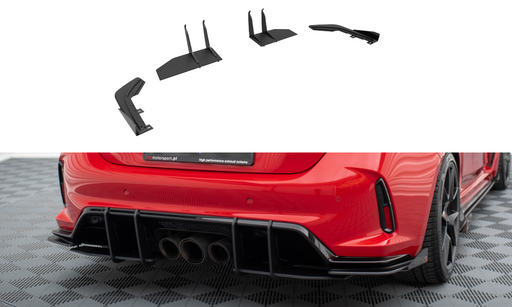 Maxton Design Street Pro Rear Side Splitters + Flaps Honda Civic Type-R Mk 11