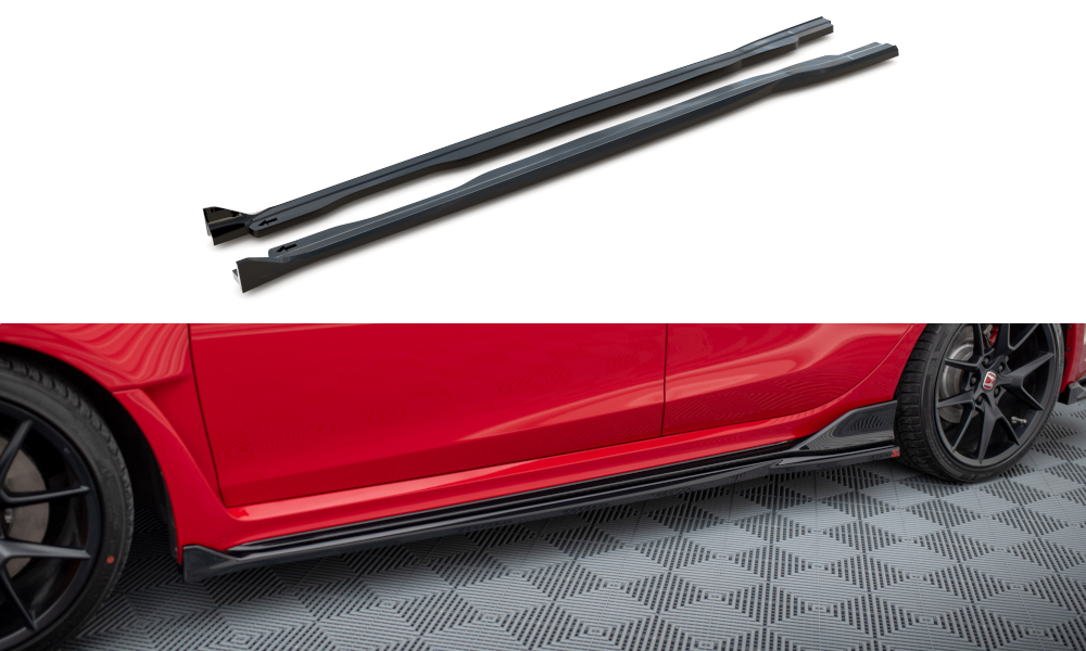 Maxton Design Side Skirts Diffusers V.2 Honda Civic Type-R Mk 11