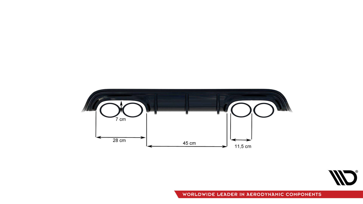 Maxton Design Rear Valance Mercedes-Benz CLK W209