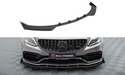 Maxton Design Street Pro Front Splitter + Flaps Mercedes-AMG C63 Sedan / Estate W205 Facelift