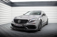 Maxton Design Street Pro Front Splitter + Flaps Mercedes-AMG C63 Sedan / Estate W205 Facelift